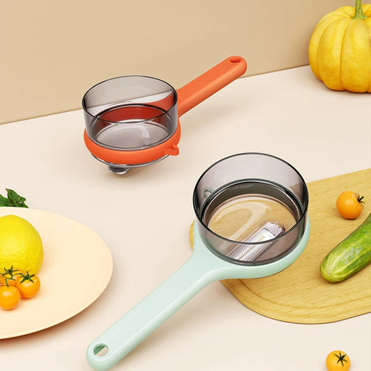 Eplucheur avec boite de stockage, éplucheur de légumes avec boîte de rangement Gadgets de cuisine Rangement