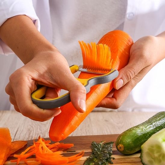 Éplucheur à légumes | multifonctionnel-3 pièces