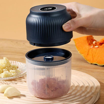 Mini Hachoir - Hachoir électrique USB à ail noir polyvalent qui hache la viande, herbes