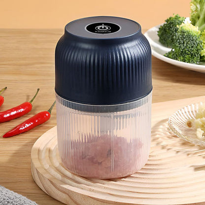 Mini Hachoir électrique noir rechargeable pour ail et autre