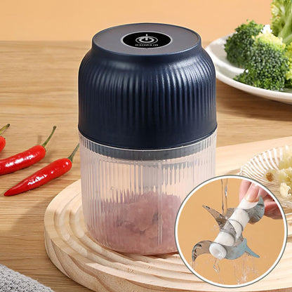Mini Hachoir noir 250ml avec lames tranchantes et facile à nettoyer