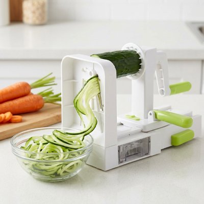 Spiraliseur de légumes compatible avec carottes courgettes concombres betteraves et pommes de terre