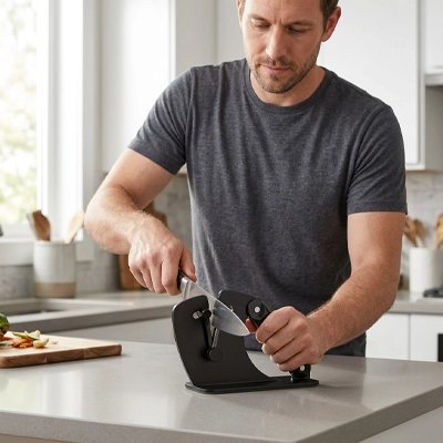 Aiguiseur de couteaux ergonomique et antidérapant