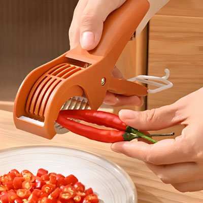 Coupe légumes manuel pour trancher les piments – outil de cuisine efficace et gain de temp