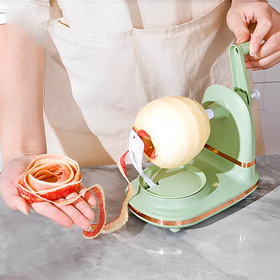 Éplucheur à pommes rotatif UltraPro – épluchage rapide et précis