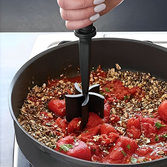 hachoir  a viande manuel spatule  mélangeur