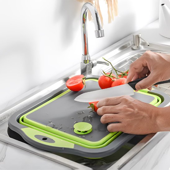 Planche à découper pliable et multifonction pour la cuisine
