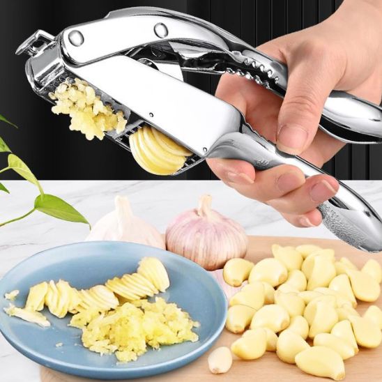  Presse Ail  utilisé pour écraser l’ail  finement et en rondelles sans odeur sur les mains, ustensile pratique et hygiénique
