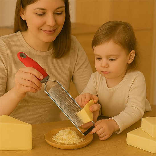 Râpe à fromage | Inox Ergonomique